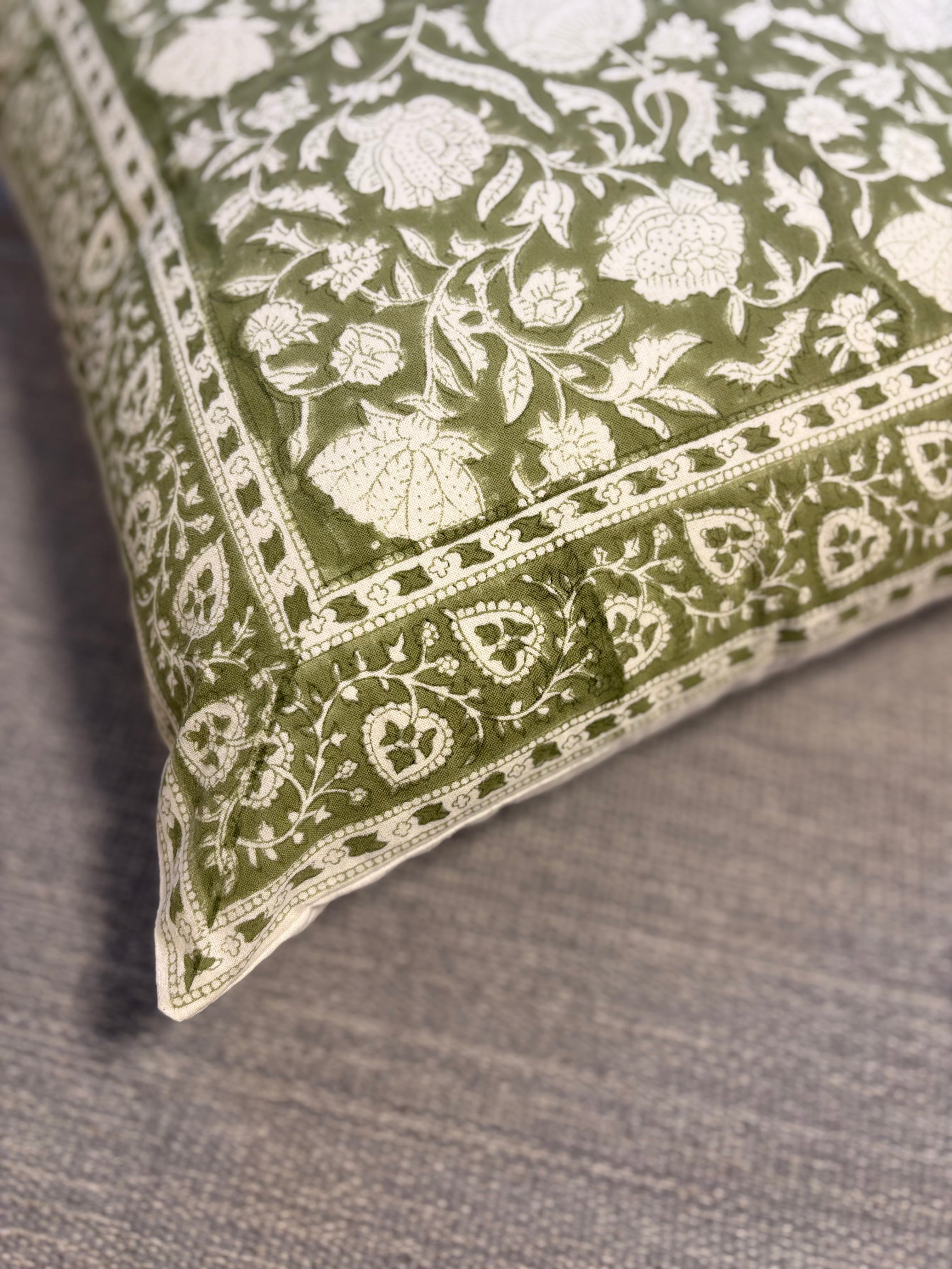 Block Printed Cushion Covers