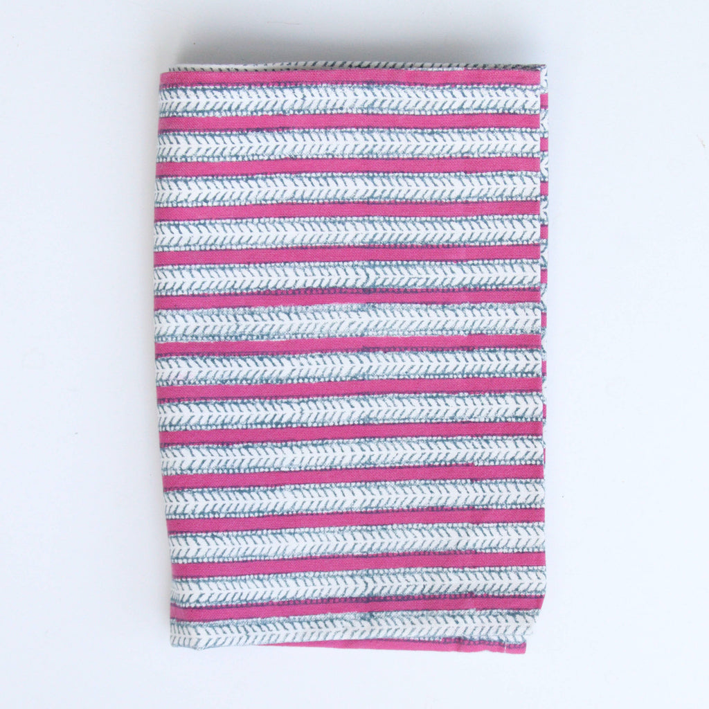 Handmade Funkystripes Carmine kitchen Dishcloth -100% Cotton