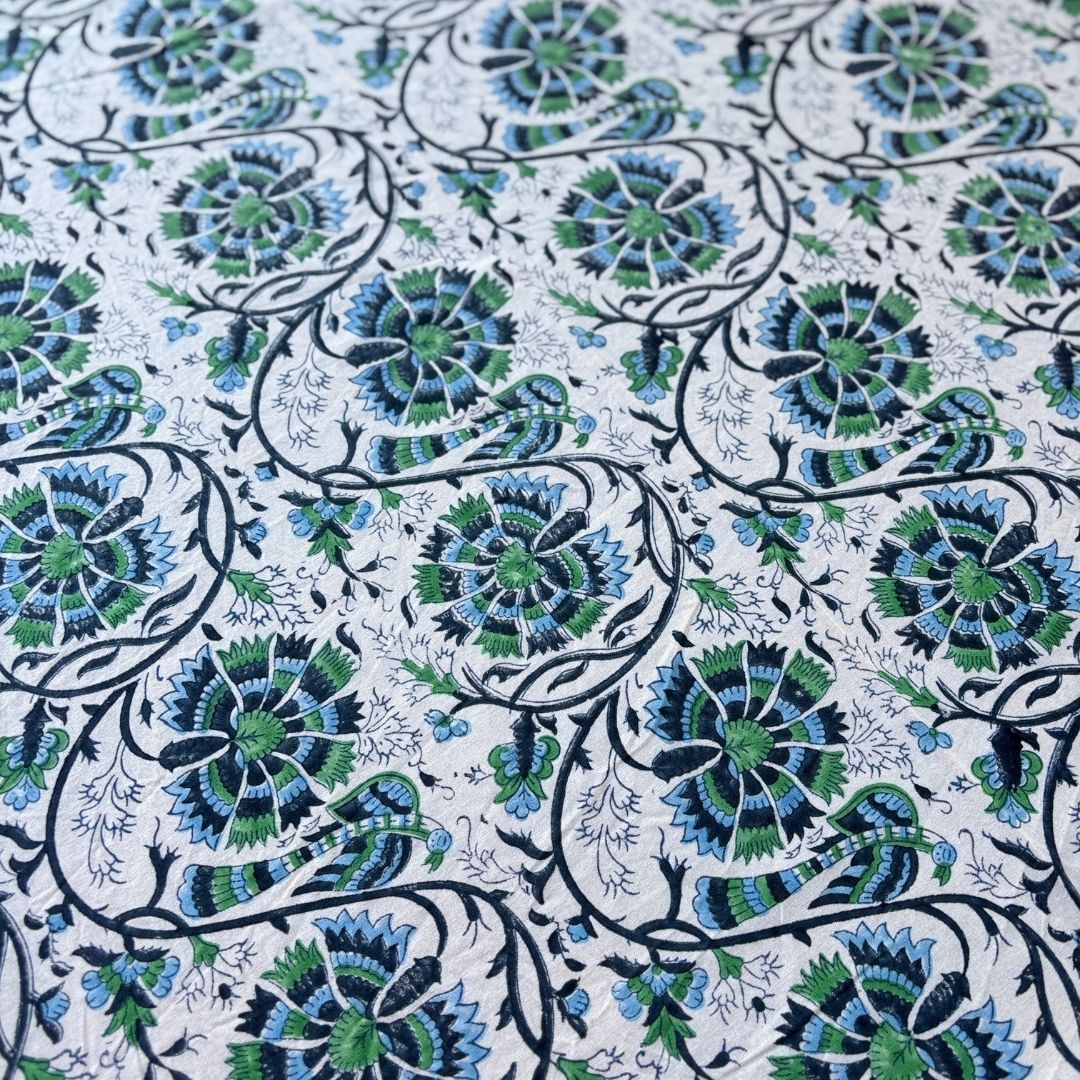 Block Printed Table Cloth - Small Table