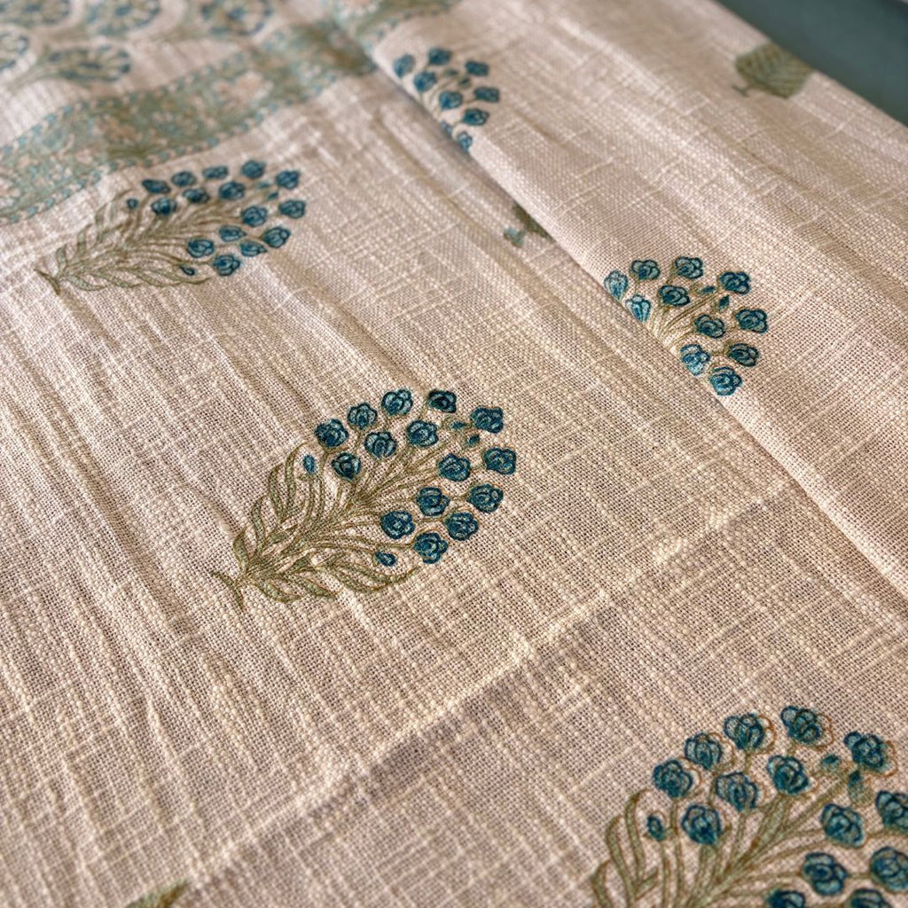 Handcrafted Block Printed Cotton Bed Cover – King Size (275 x 275 cm) | With 2 Pillow Covers
