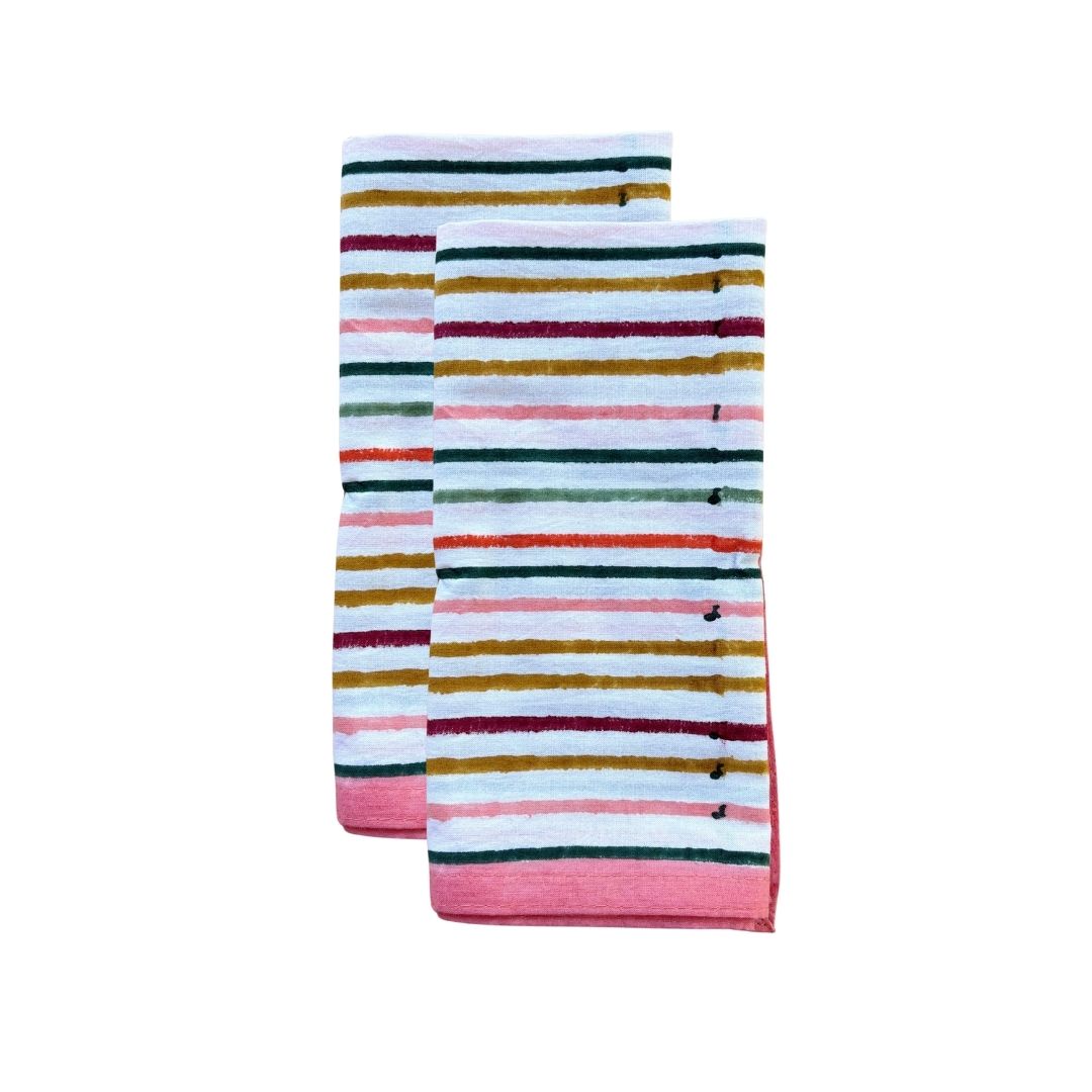 Block Printed Table Napkin - (Set of 2)