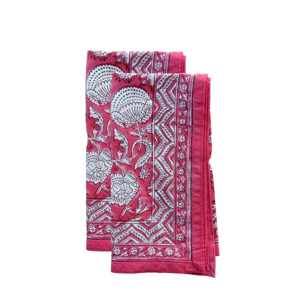 Block Printed Table Napkin - (Set of 2)