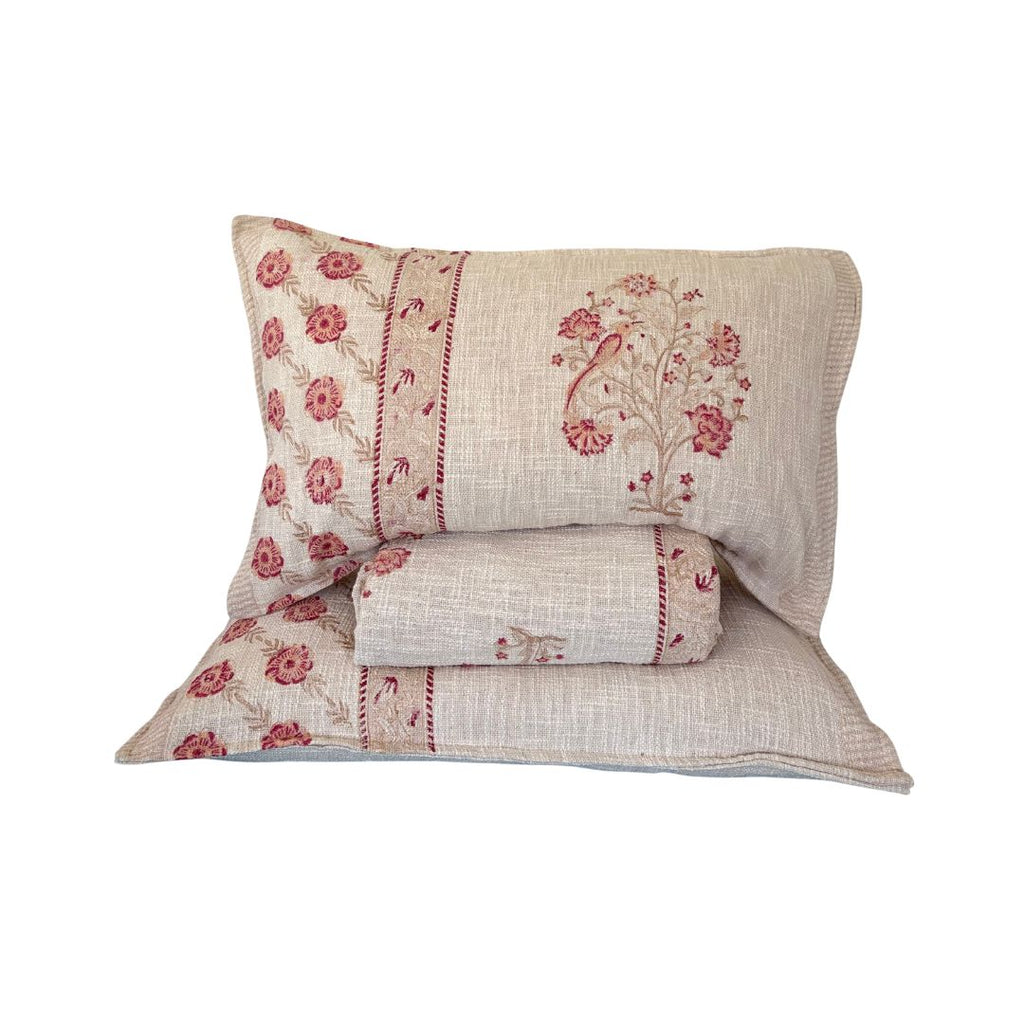 Handcrafted Block Printed Cotton Bed Cover – King Size (275 x 275 cm) | With 2 Pillow Covers