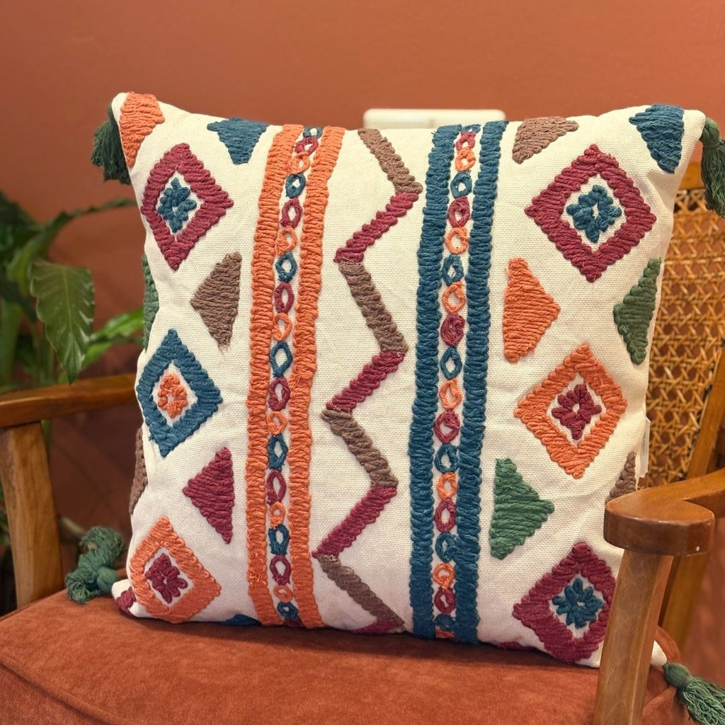 Tufted Cushion Cover - Alice in Wonderland