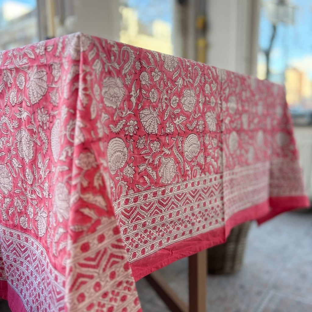 Block Printed Table Cloth - Small Table