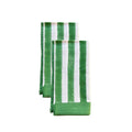 Block Printed Table Napkin - Stripes Green