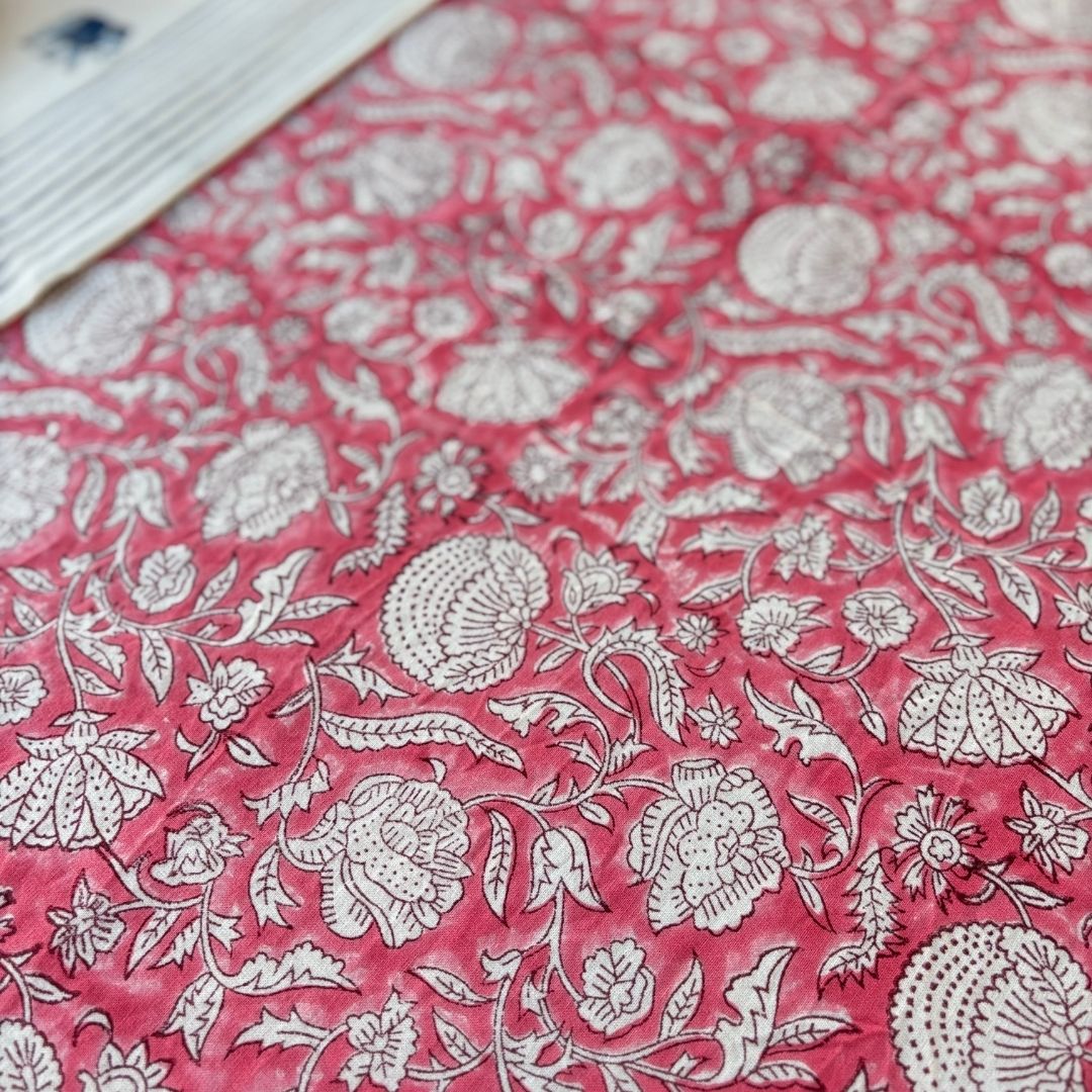 Block Printed Table Cloth - Small Table