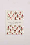 Hand Block Printed Greeting Card - Buti Scarlet