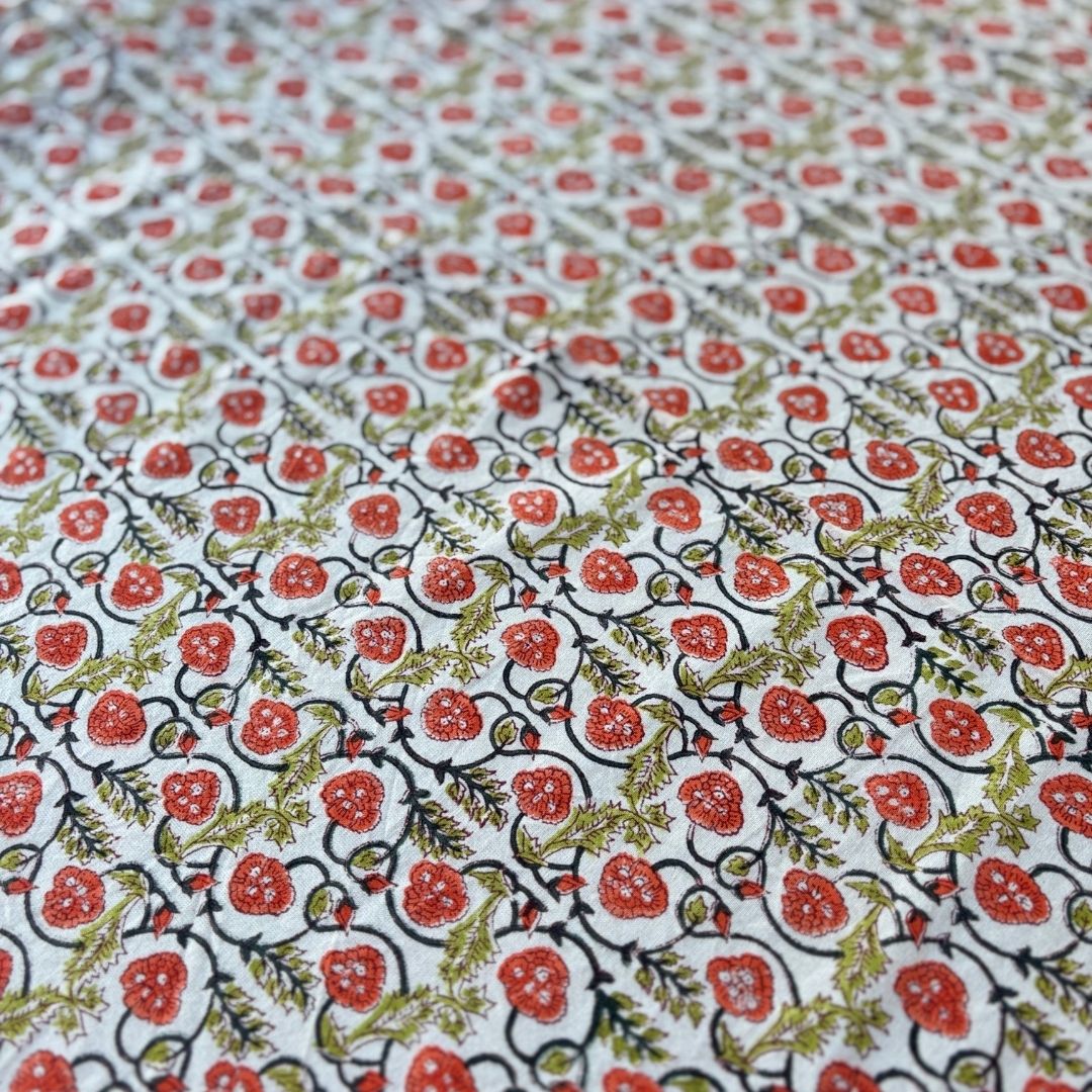 Block Printed Table Cloth - Small Table