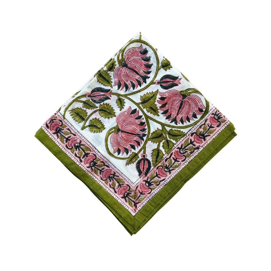 Block Printed Table Napkin - (Set of 2)