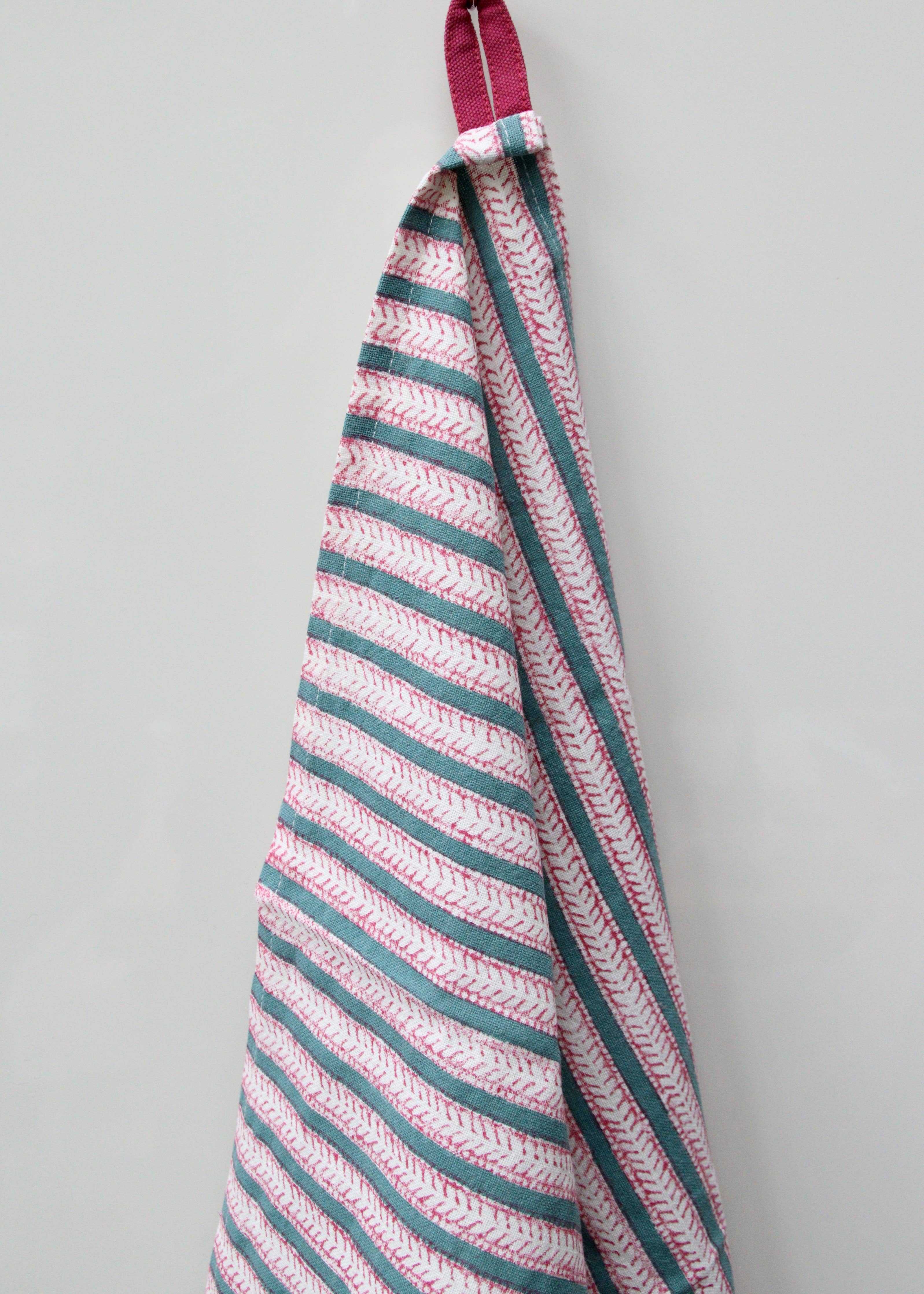 Handmade Funkystripes Strawberry Dishcloth - 100% Cotton