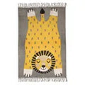 Tapis chambre enfant coton imprimé motif lion BABA