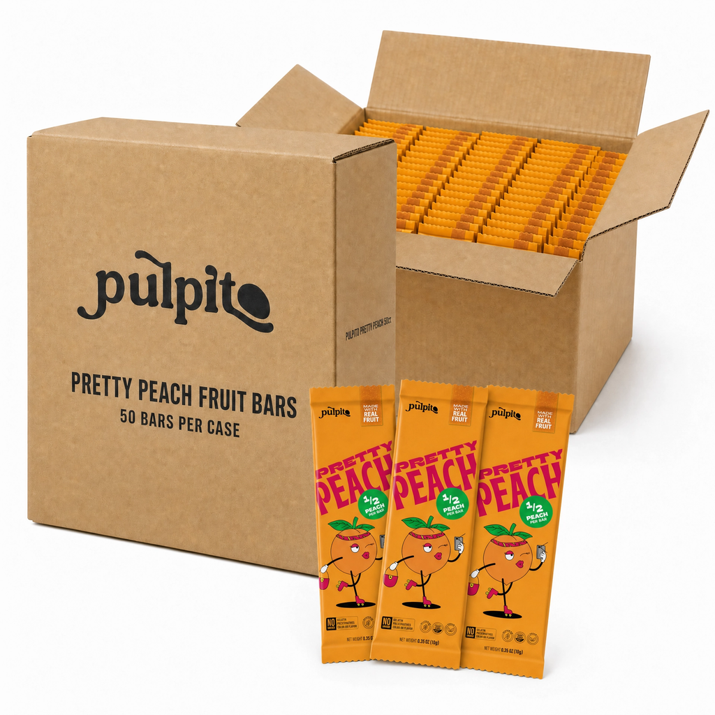 Pretty Peach - Natural Fruit Snacks- Dried Fruit Bars