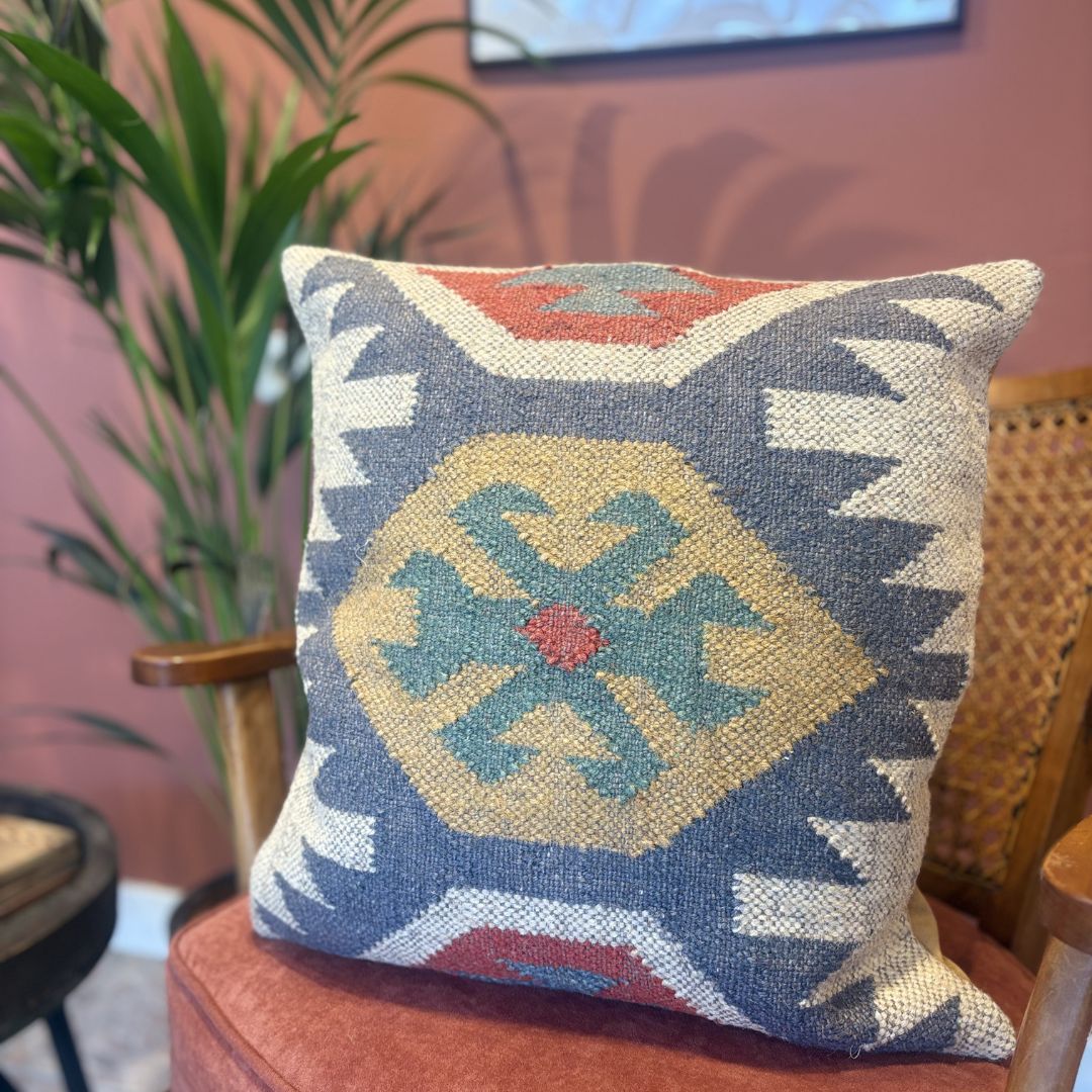 Handwoven Jute Cushion Cover No.6
