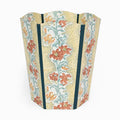Block Printed Scalloped Basket Mustard Meher