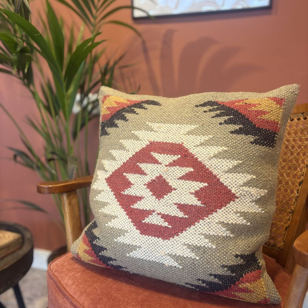 Handwoven Jute Cushion Cover No.7