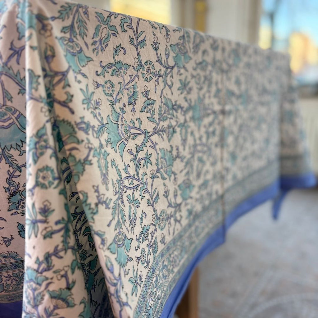 Block Printed Table Cloth - Small Table