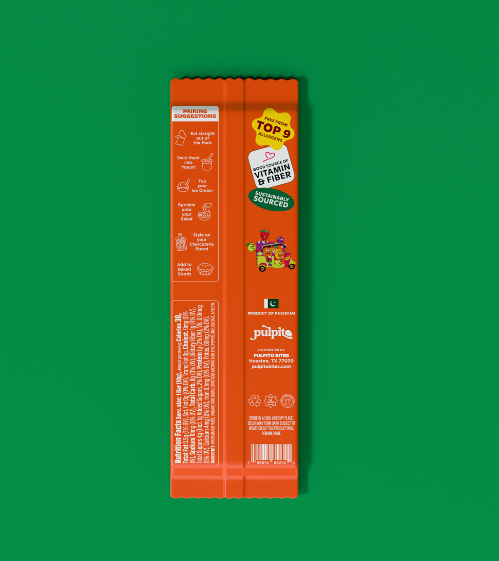 Masala Mango - Natural Fruit Snacks - Dried Fruit Bars