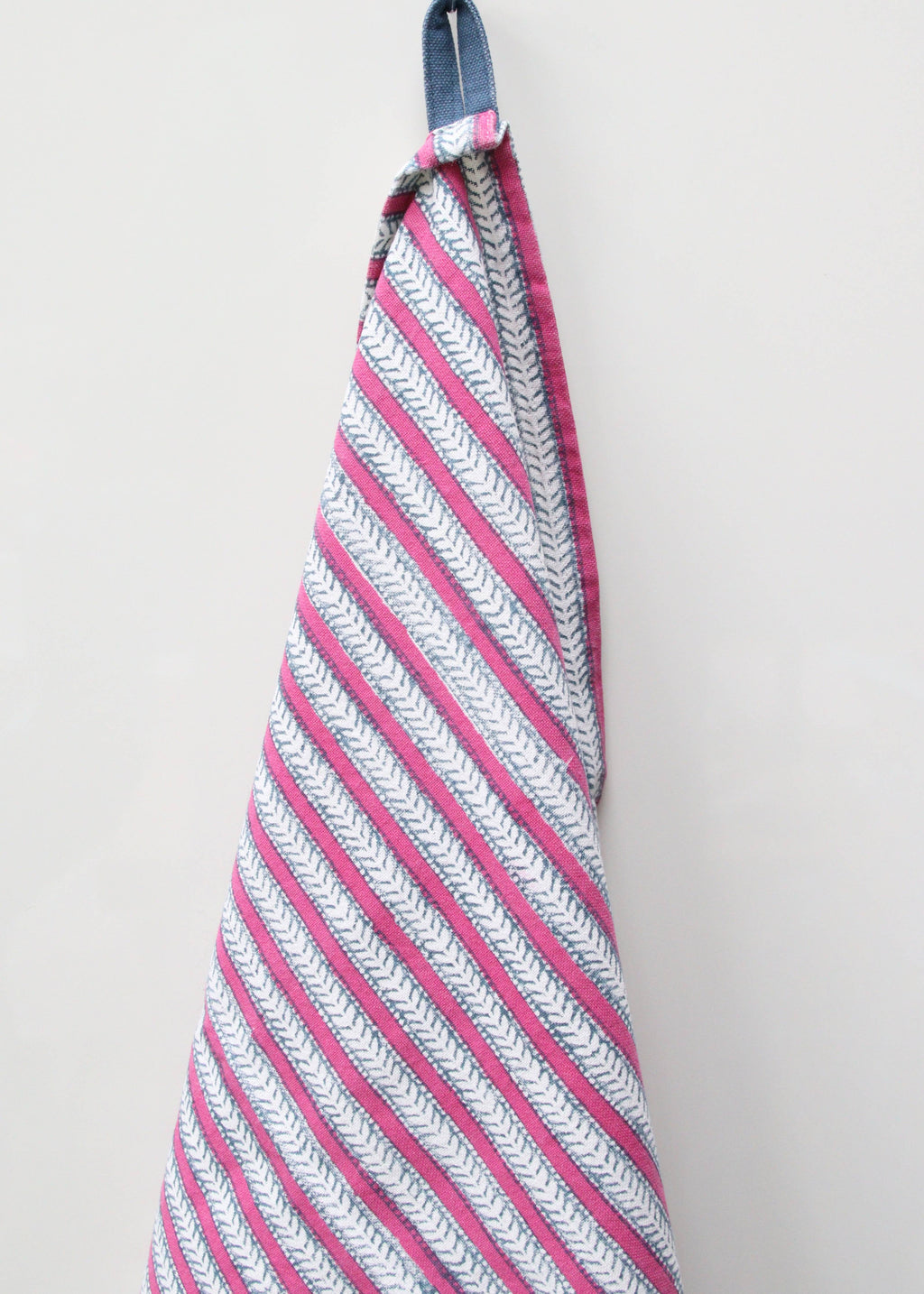 Handmade Funkystripes Carmine kitchen Dishcloth -100% Cotton