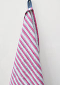 Handmade Funkystripes Carmine kitchen Dishcloth -100% Cotton