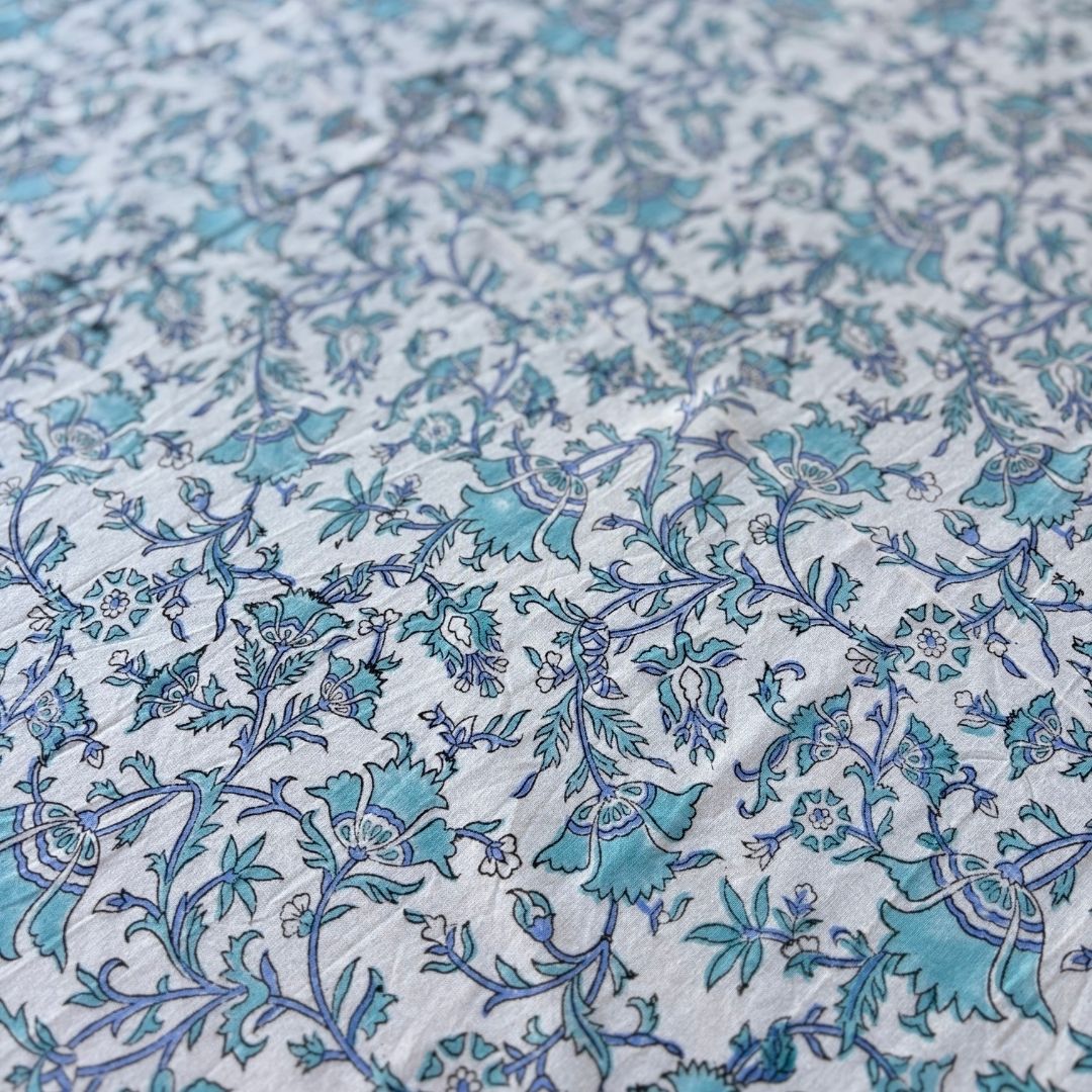 Block Printed Table Cloth - Small Table