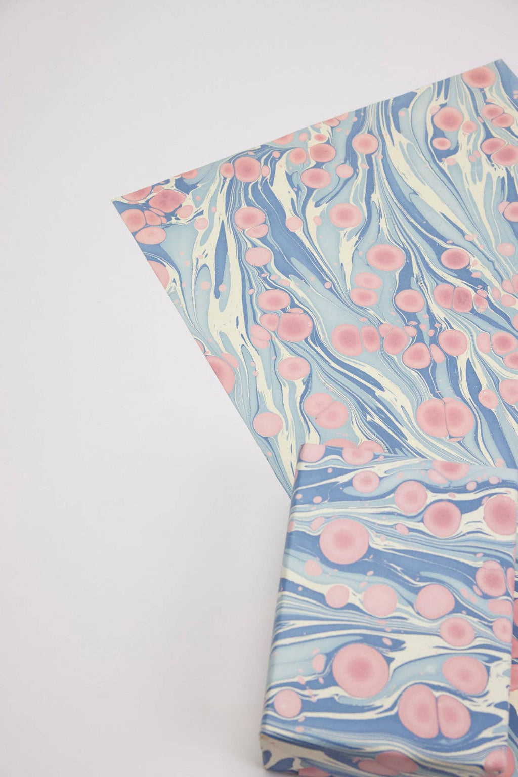 Hand Marbled Wrapping Paper Sheets - Cosmos Hydrangea