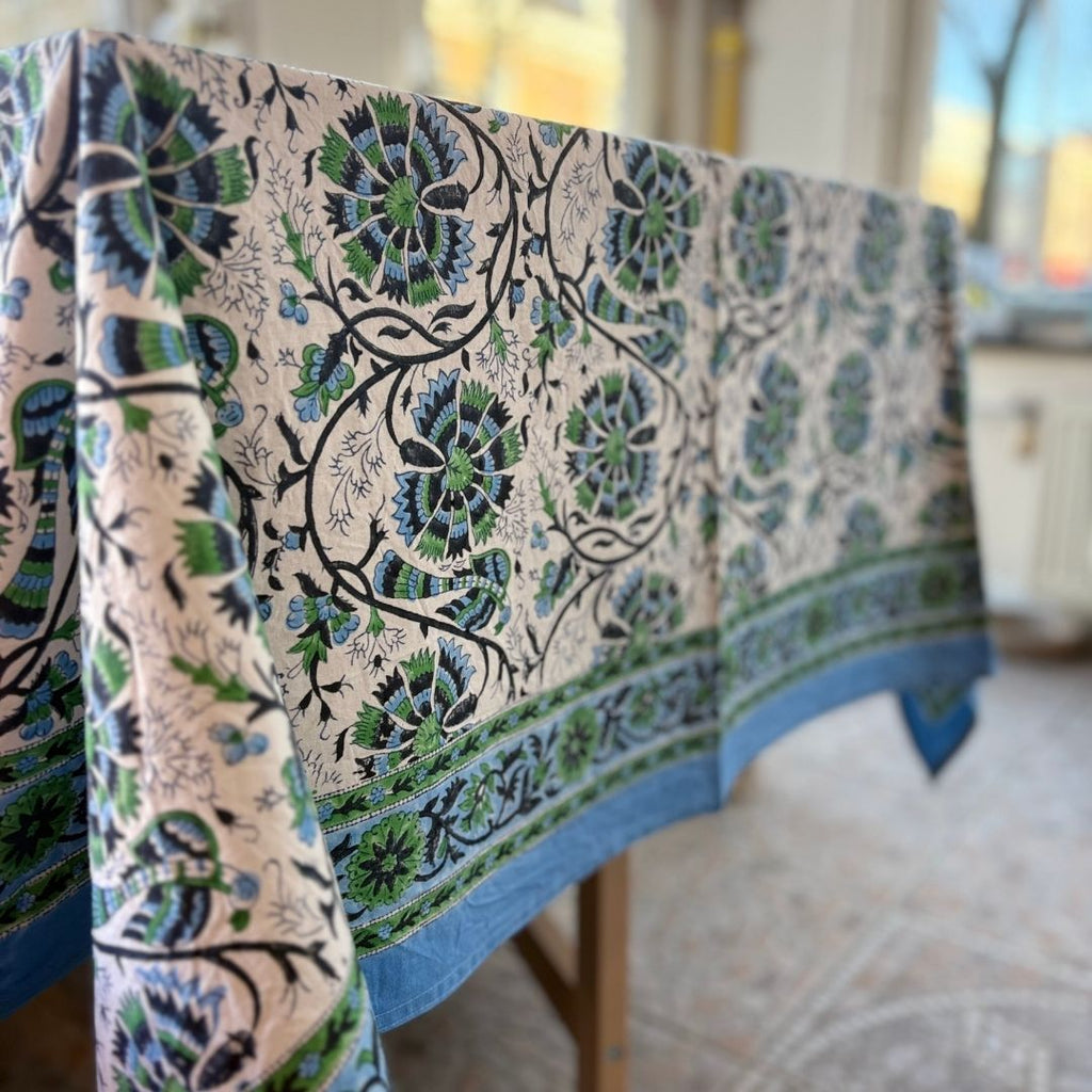 Block Printed Table Cloth - Small Table