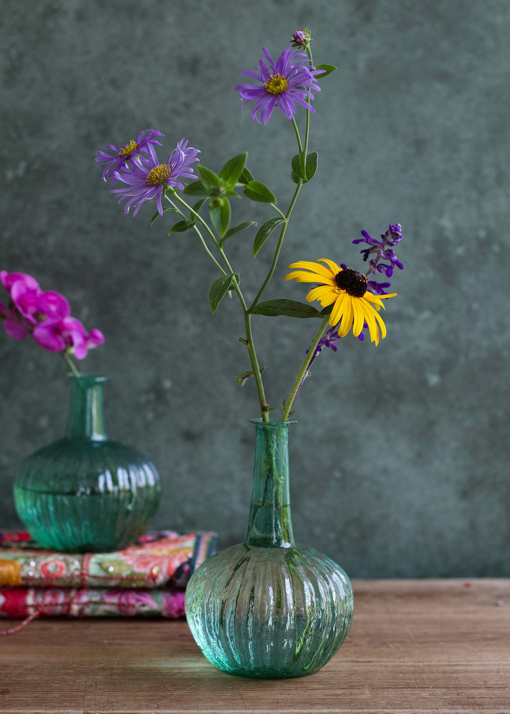 Recycled Glass Vase Green