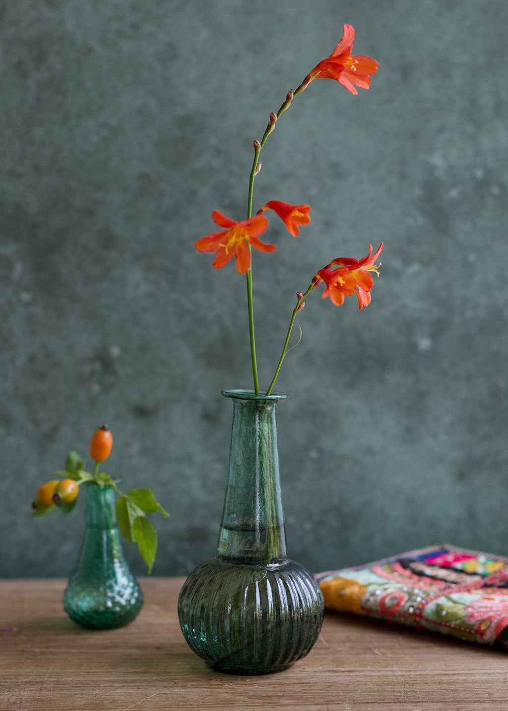 Recycled Glass Vase Green
