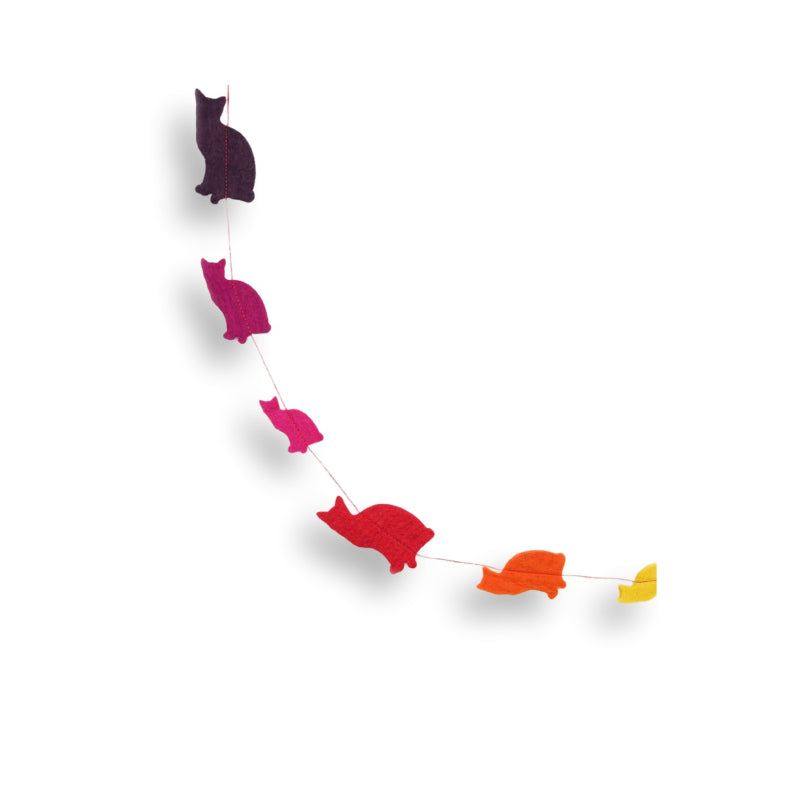 Felt Garland Cats
