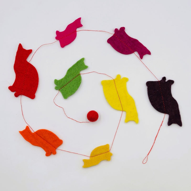 Felt Garland Cats