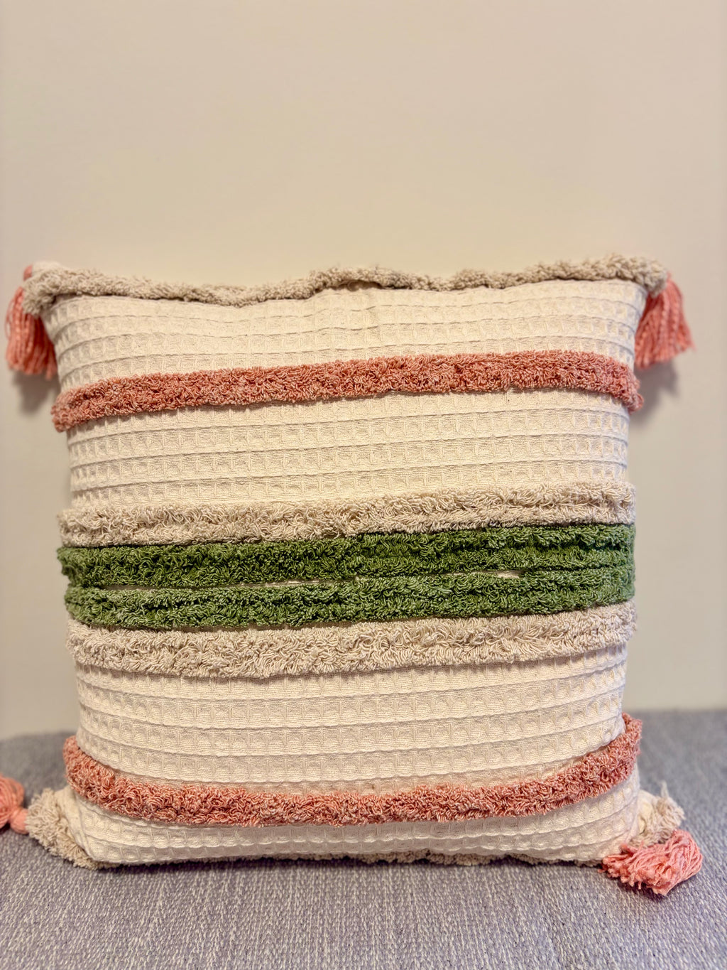 Tufted Cushion Cover - Rapunzel Boho