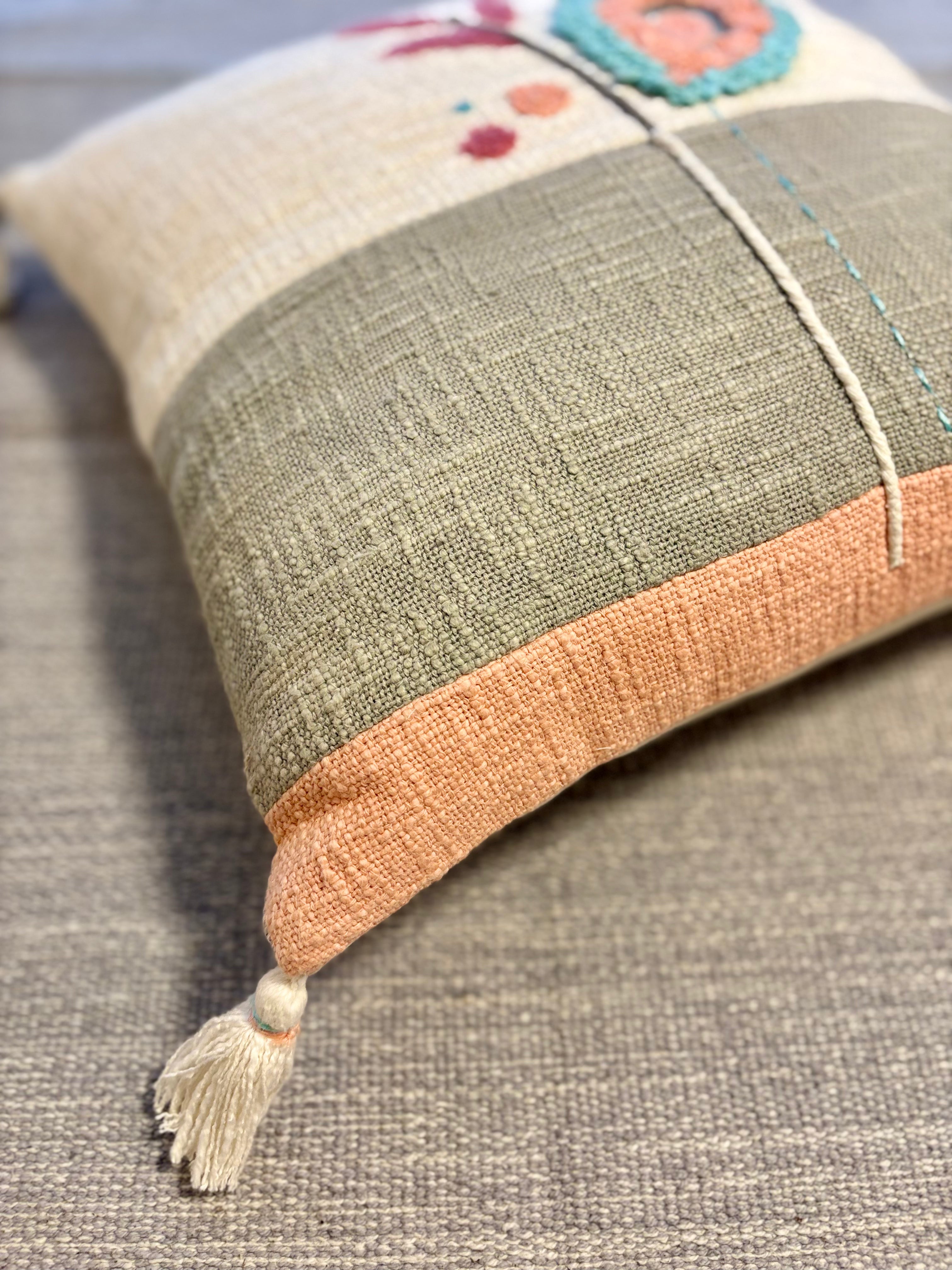 Tufted Cushion Cover - Pink Cinderella