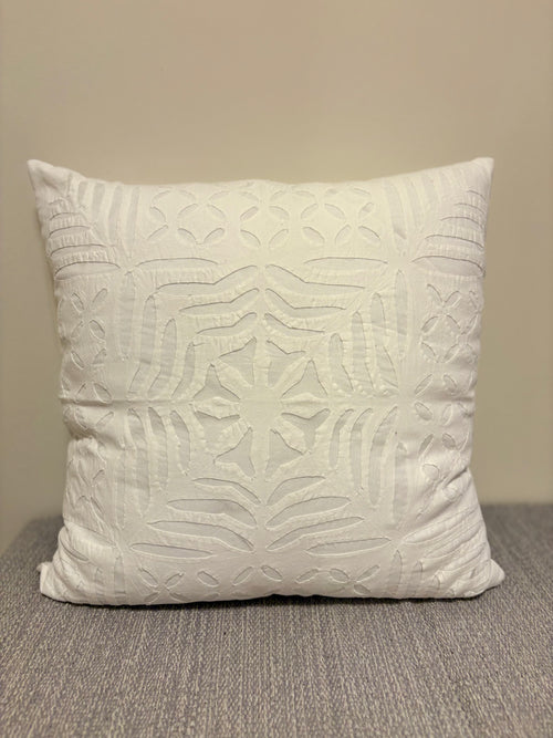 Appliqué Cushion Cover - Warm Snow