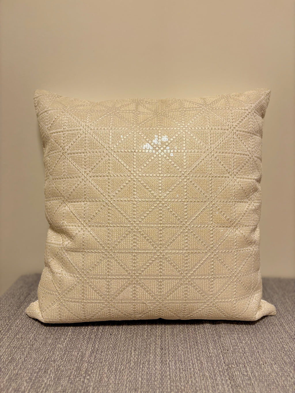Tufted Cushion Cover - Snowflakes