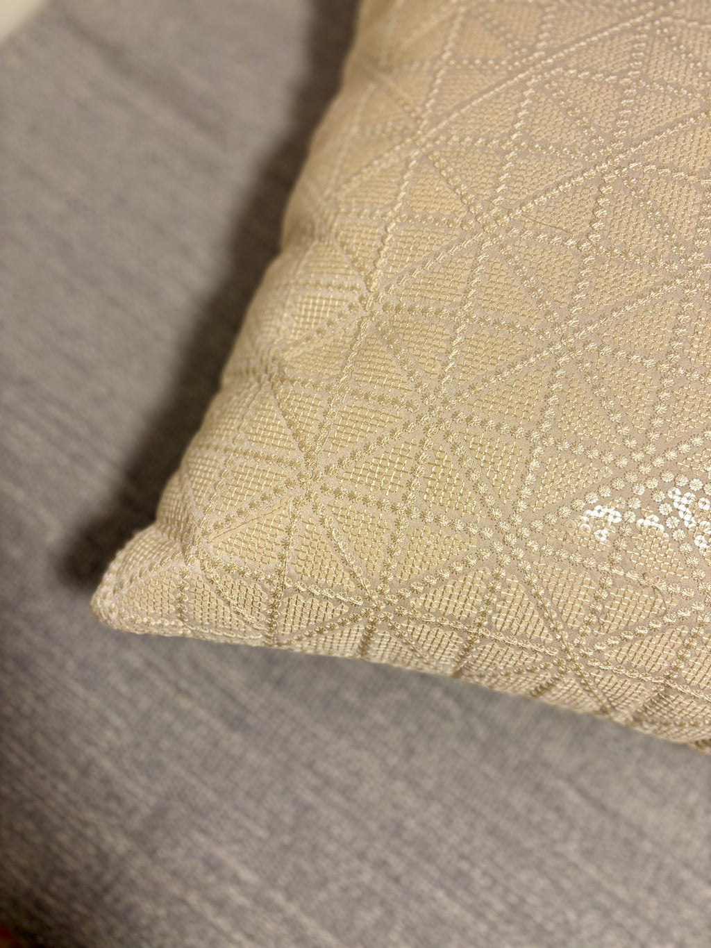 Tufted Cushion Cover - Snowflakes