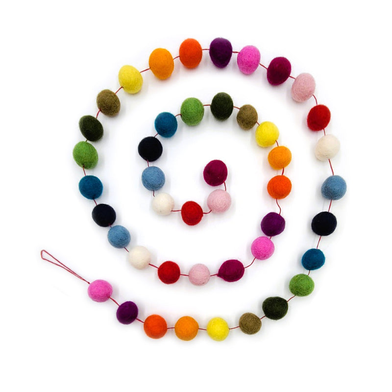 Felt Garland Thick Balls