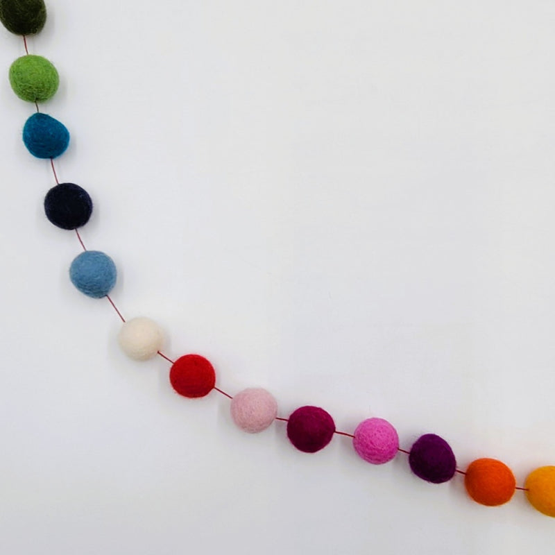Felt Garland Thick Balls