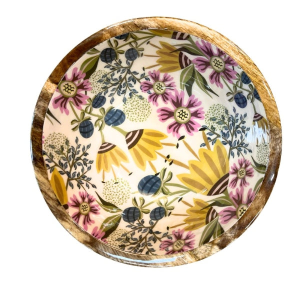 Bowl 18cm Wild Garden mango wood