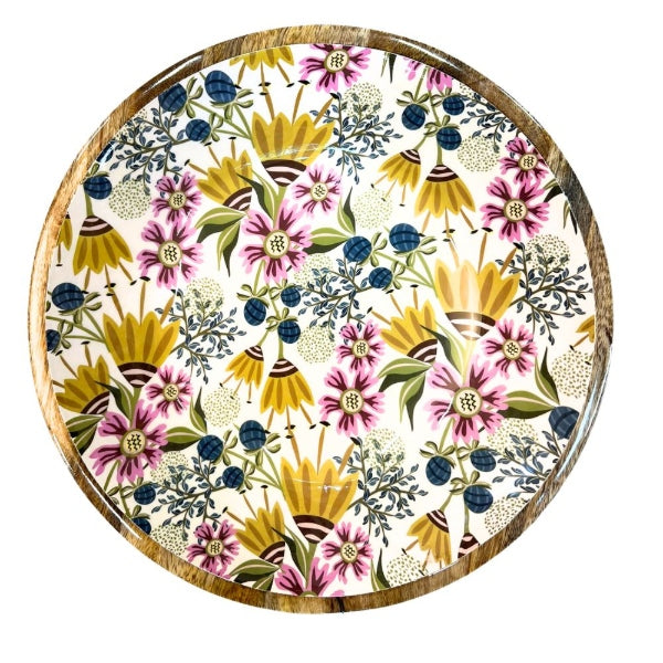 Bowl 35cm Wild Garden mango wood