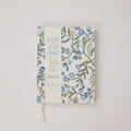 Block Printed Ruled Notebook (A5) - Song Birds Blue Stone