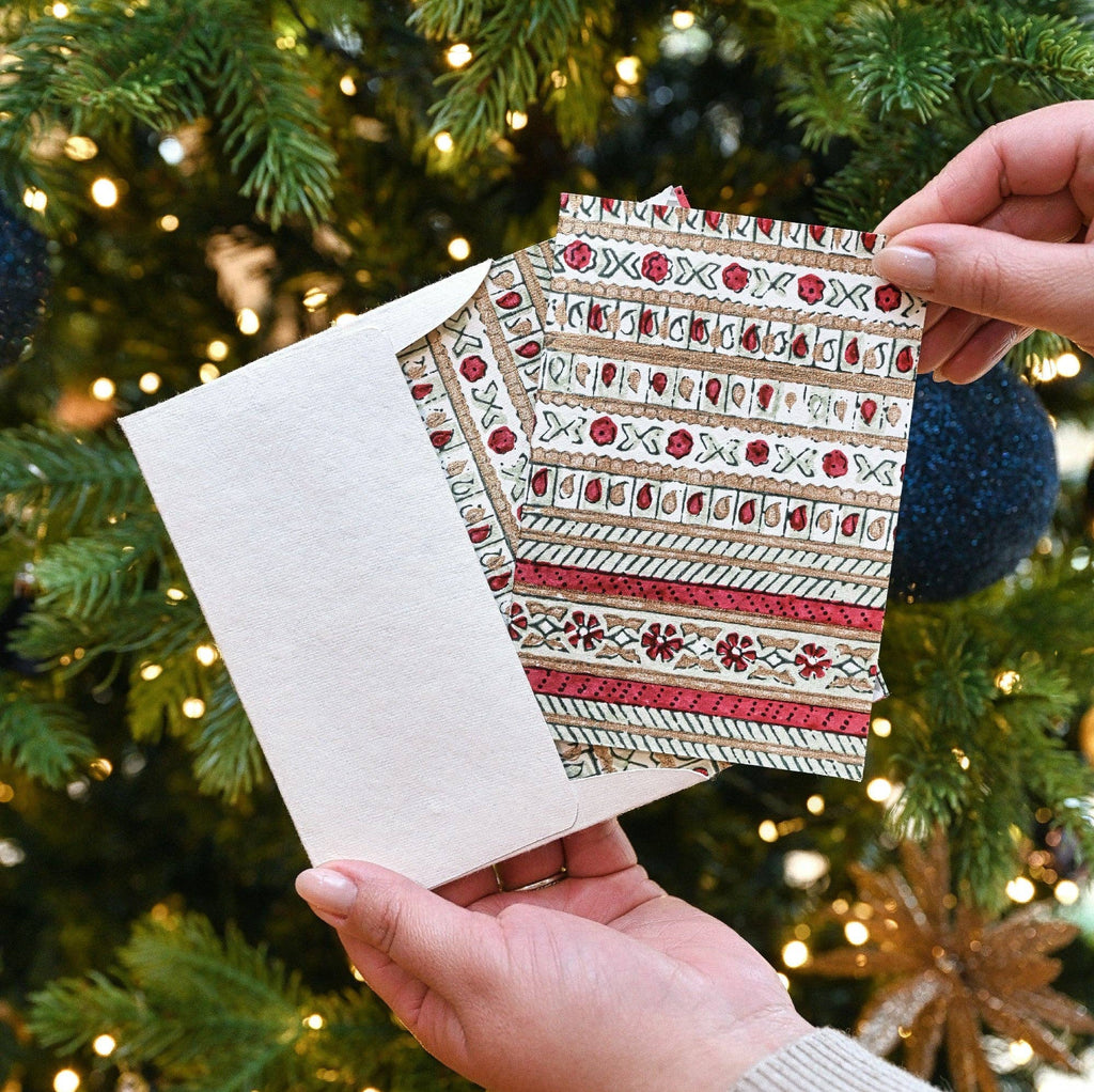 Hand Block Printed Greeting Card - GC Benares Festive Mix