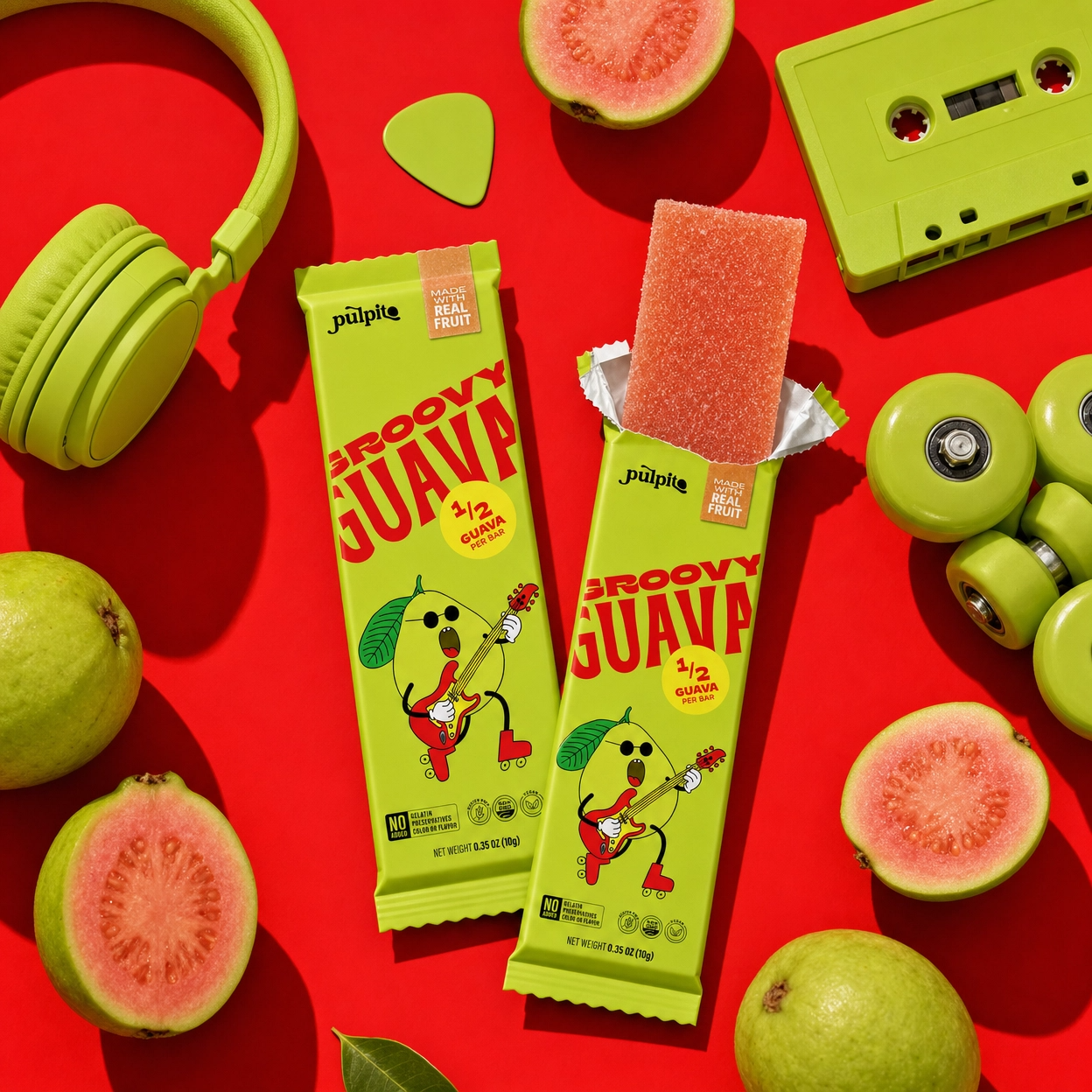 Groovy Guava - Natural Fruit Snacks- Dried Fruit Bars