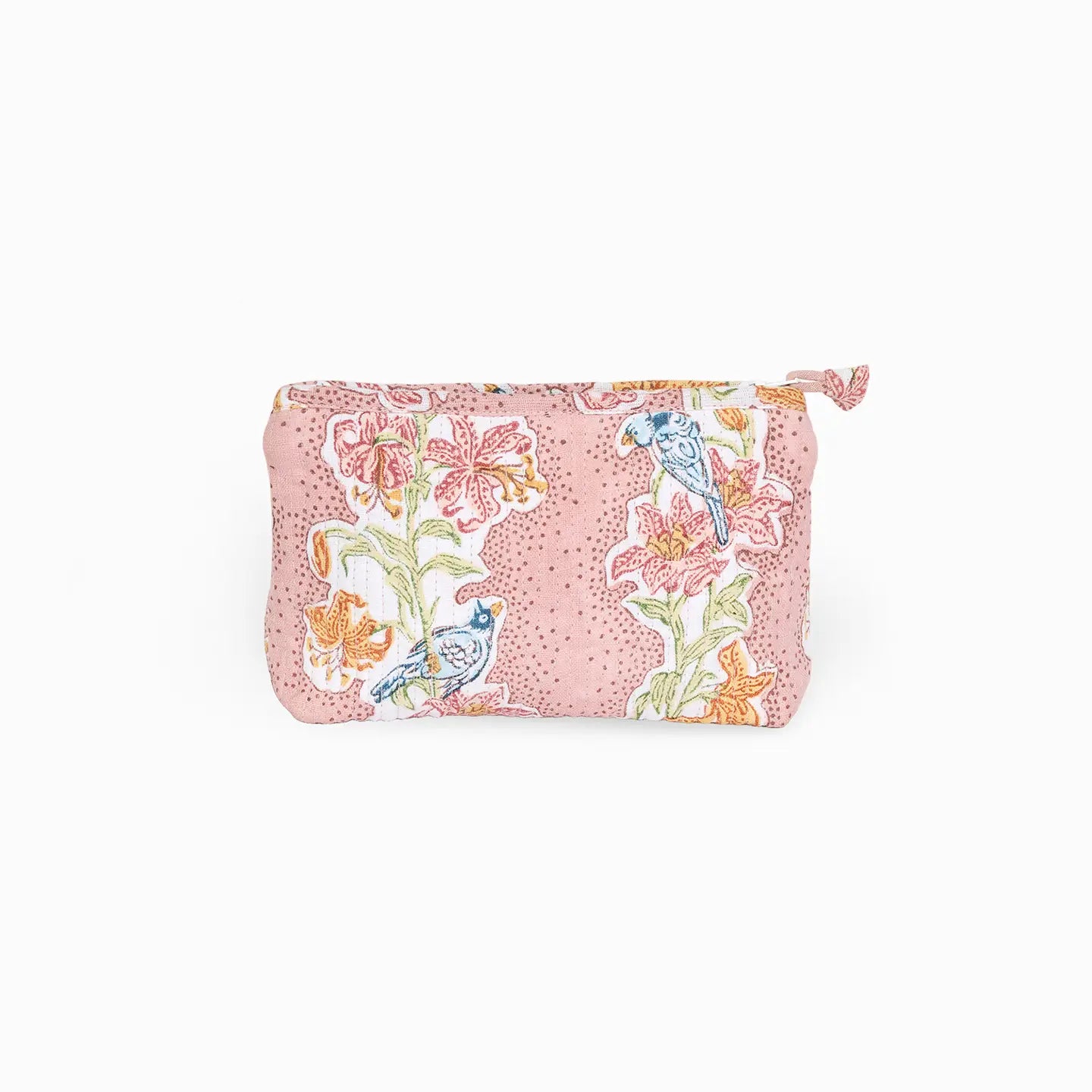 Block Printed Beauty Bag M Rose Meher