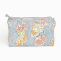 Block Printed Beauty Bag S Sky Meher