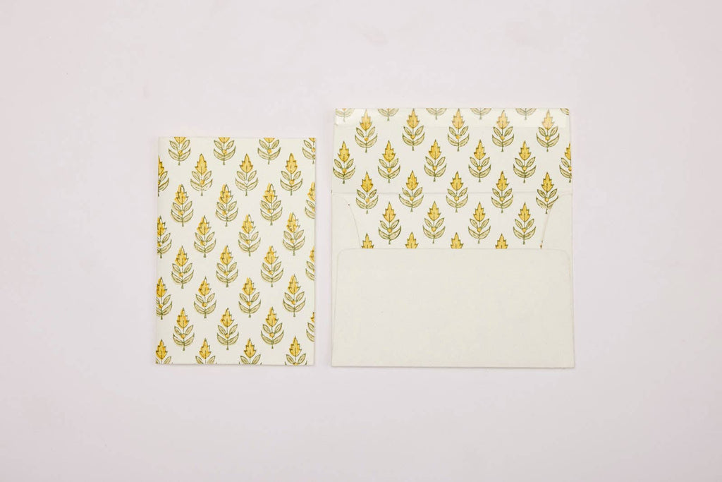 Hand Block Printed Greeting Card - Buti Sunshine