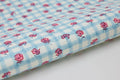 Block Printed Wrapping Paper Sheets - Gingham Pink Sorbet