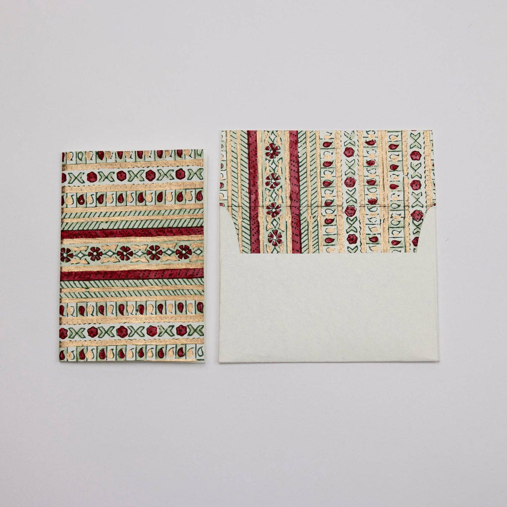Hand Block Printed Greeting Card - GC Benares Festive Mix