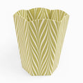 Hand Marbeled Scalloped Basket Moss Banyan