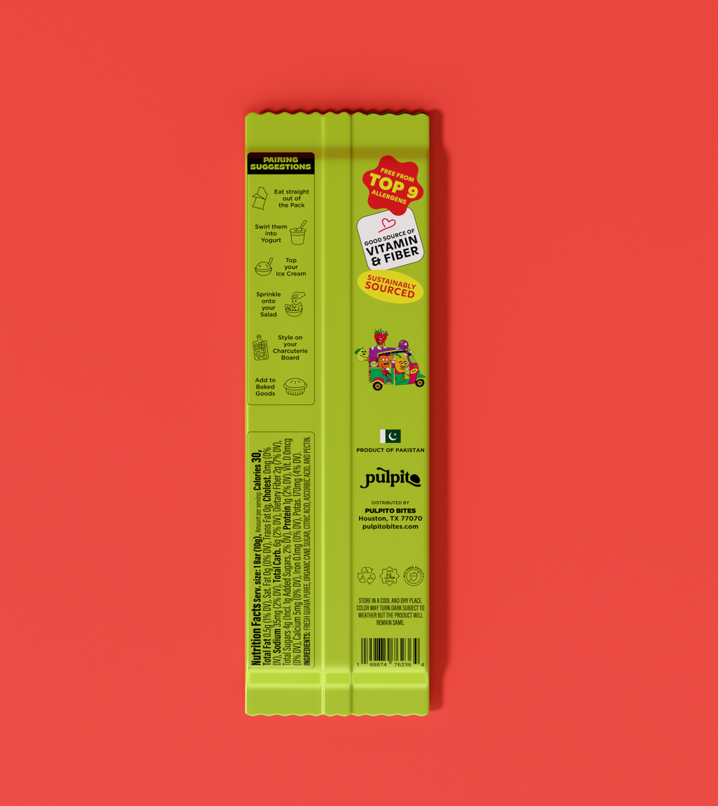 Groovy Guava - Natural Fruit Snacks- Dried Fruit Bars